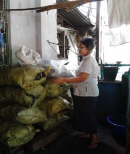 Female Entrepreneur in Myanmar being helped by BCF